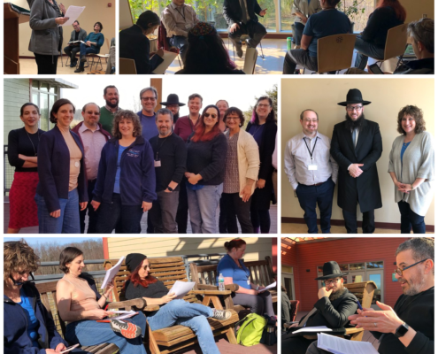 Collage of images from the retreat